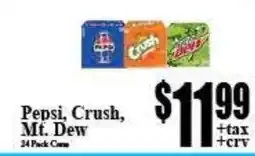 Baja Ranch Pepsi, Crush, Mt. Dew offer