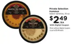 Kroger Private Selection Hummus offer