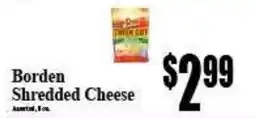 Baja Ranch Borden shredded cheese offer