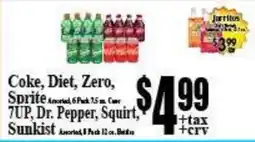 Baja Ranch Coke, Diet, Zero, Sprite, 7UP, Dr. Pepper, Squirt, Sunkist offer