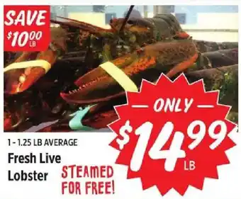 Rouses Fresh Live Lobster offer