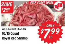 Rouses Royal Red Shrimp offer