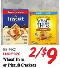Rouses Wheat Thins or Triscuit Crackers offer