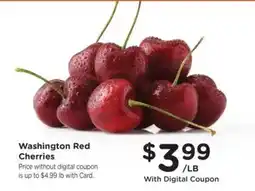 Kroger Washington Red Cherries offer