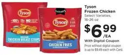 Kroger Tyson frozen chicken select varieties offer