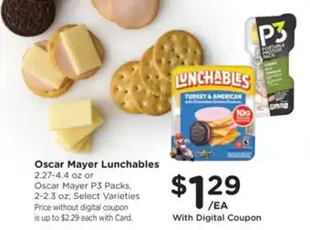 Kroger Oscar Mayer Lunchables or Oscar Mayer P3 Packs offer