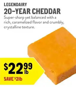New Seasons Market Legendary 20-year cheddar offer