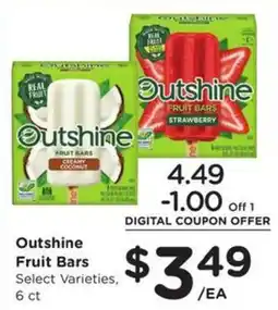 Kroger Outshine Fruit Bars offer