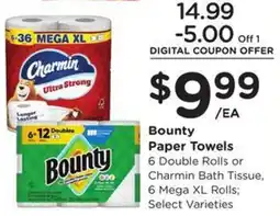 Kroger Bounty Paper Towels offer