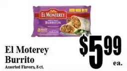 Baja Ranch El Monterey burrito offer