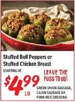 Rouses Stuffed Bell Peppers or Stuffed Chicken Breast offer