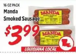 Rouses Manda Smoked Sausage offer