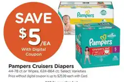 Kroger Pampers Cruisers Diapers offer