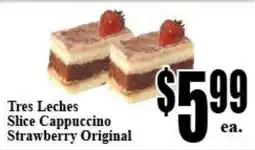 Baja Ranch Tres Leches Slice Cappuccino Strawberry Original offer