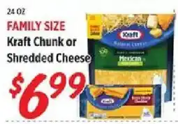 Rouses Kraft Chunk or Shredded Cheese offer
