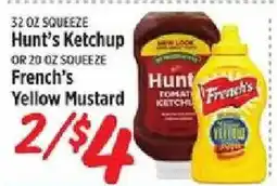 Rouses Hunt's Ketchup or French's Yellow Mustard offer