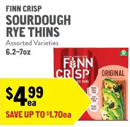 New Seasons Market Finn Crisp Sourdough Rye Thins offer