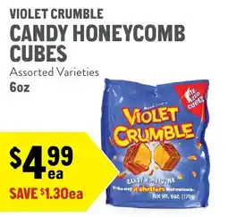 New Seasons Market Violet Crumble candy honeycomb cubes offer