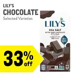 New Seasons Market Lily's chocolate offer