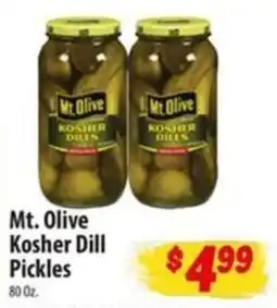 Food Giant Mt. Olive Kosher Dill Pickles offer