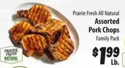 Food Giant Prairie Fresh All Natural Assorted Pork Chops offer