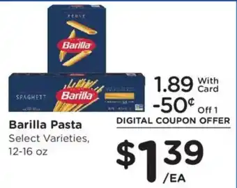Kroger Barilla Pasta offer