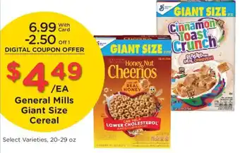 Kroger General Mills Giant Size Cereal offer