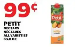 Sedano's Petit nectars offer