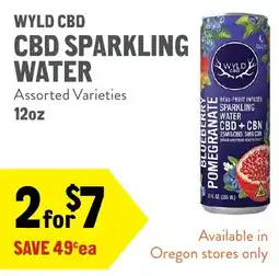 New Seasons Market Wyld Cbd Cbd Sparkling Water offer