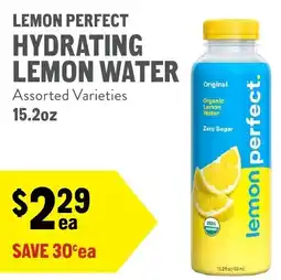 New Seasons Market Lemon Perfect hydrating lemon water offer