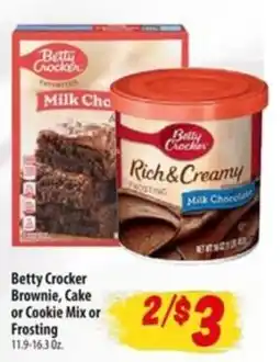 Food Giant Betty Crocker Brownie, Cake or Cookie Mix or Frosting offer