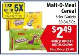 Food Giant Malt-O-Meal Cereal offer