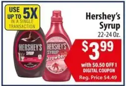 Food Giant Hershey's Syrup offer