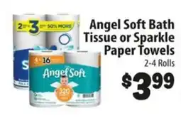Food Giant Angel Soft Bath Tissue or Sparkle Paper Towels offer
