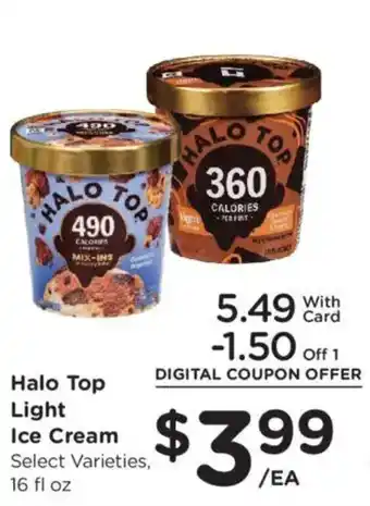 Kroger Halo Top Light Ice Cream offer
