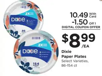 Kroger Dixie paper plates offer