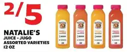Sedano's Natalie's juice - jugo offer