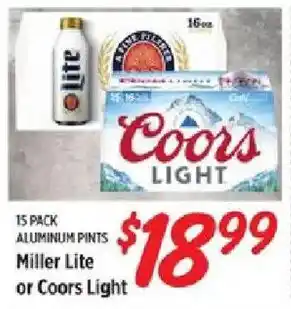 Rouses Miller Lite or Coors Light offer