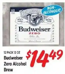 Rouses Budweiser Zero Alcohol Brew offer