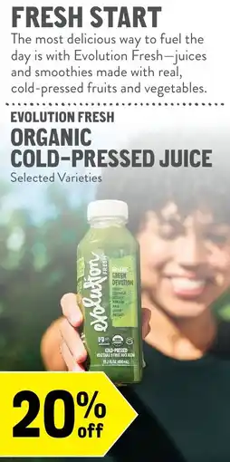 New Seasons Market Evolution Fresh Organic Cold-Pressed Juice offer