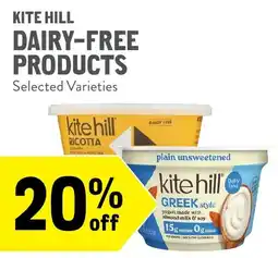 New Seasons Market Kite Hill dairy-free products offer