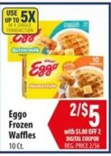 Food Giant Eggo Frozen Waffles offer