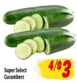 Food Giant Super Select Cucumbers offer