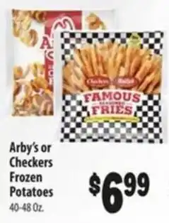Food Giant Arby's or Checkers Frozen Potatoes offer