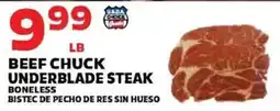 Sedano's Beef Chuck Underblade Steak Boneless offer
