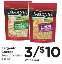 Kroger Sargento Cheese offer