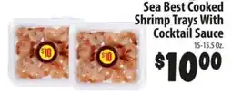 Food Giant Sea Best Cooked Shrimp Trays With Cocktail Sauce offer