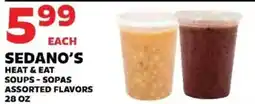 Sedano's Sedano's heat & eat soups - sopas offer