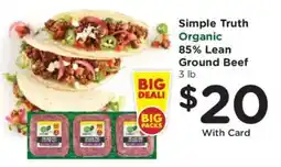 Kroger Simple Truth Organic Ground Beef offer