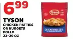 Sedano's Tyson chicken patties or nuggets offer